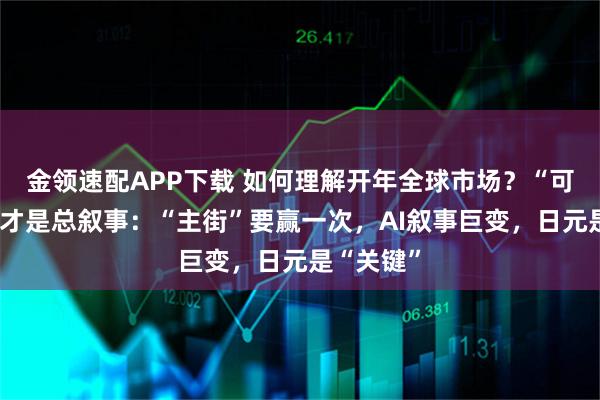 金领速配APP下载 如何理解开年全球市场？“可负担性”才是总叙事：“主街”要赢一次，AI叙事巨变，日元是“关键”